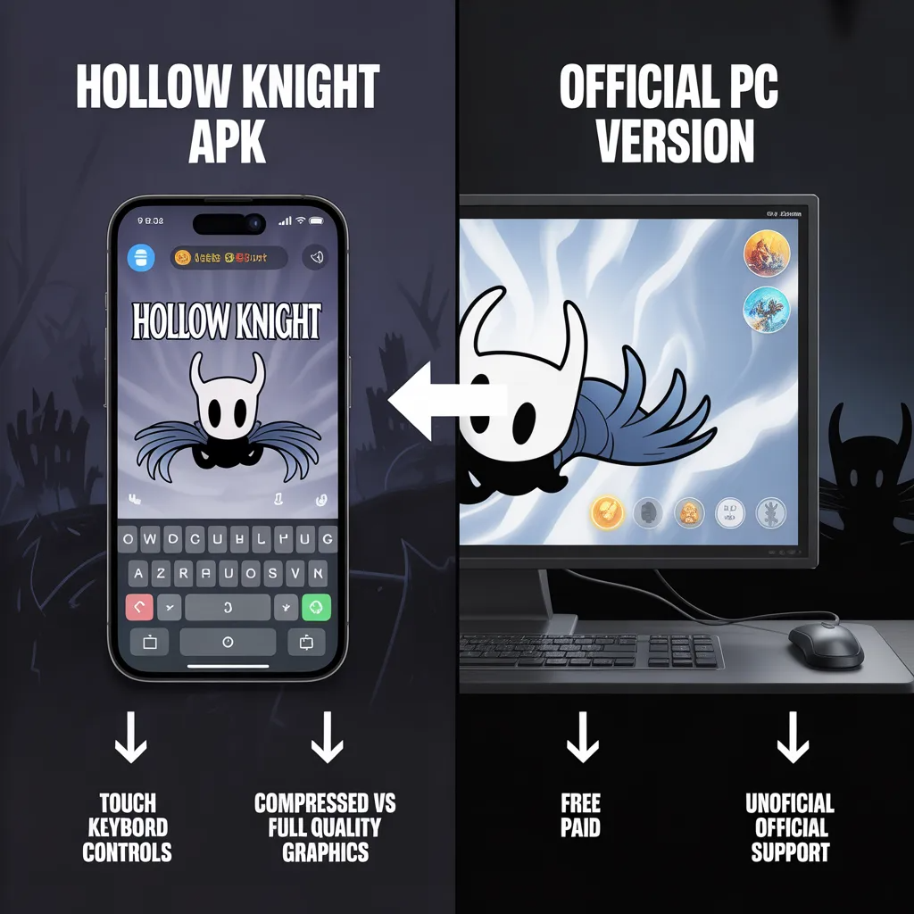 Hollow Knight PC version screenshot showing gameplay