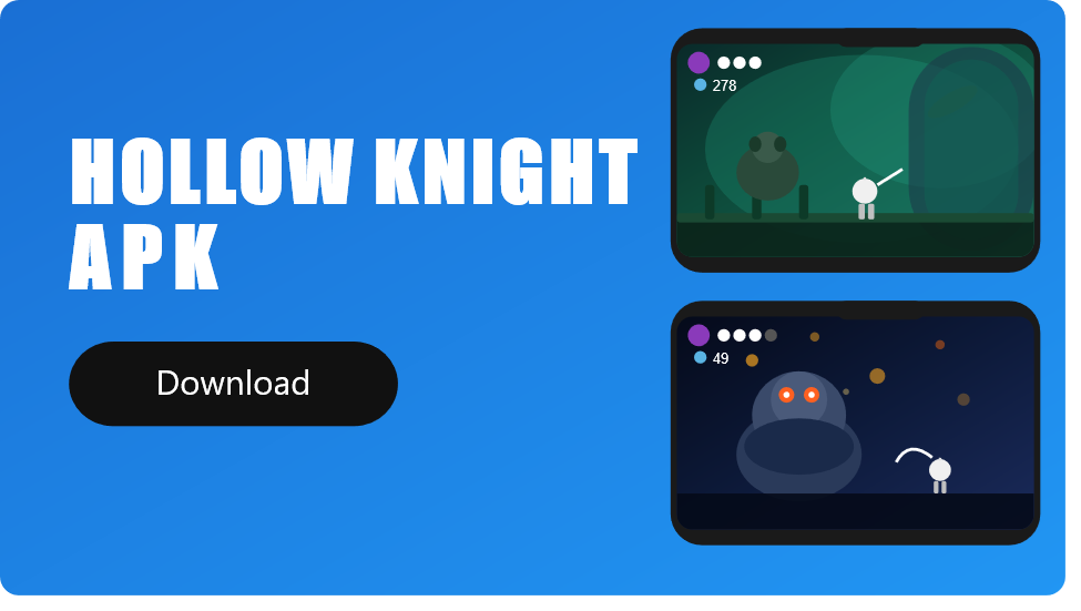 Hollow Knight hand-drawn 2D environment art