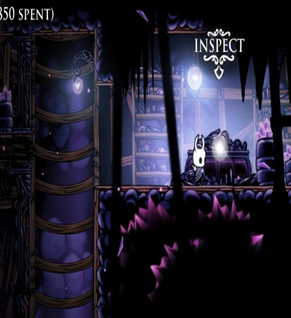 Hollow Knight Crystal Peak map section